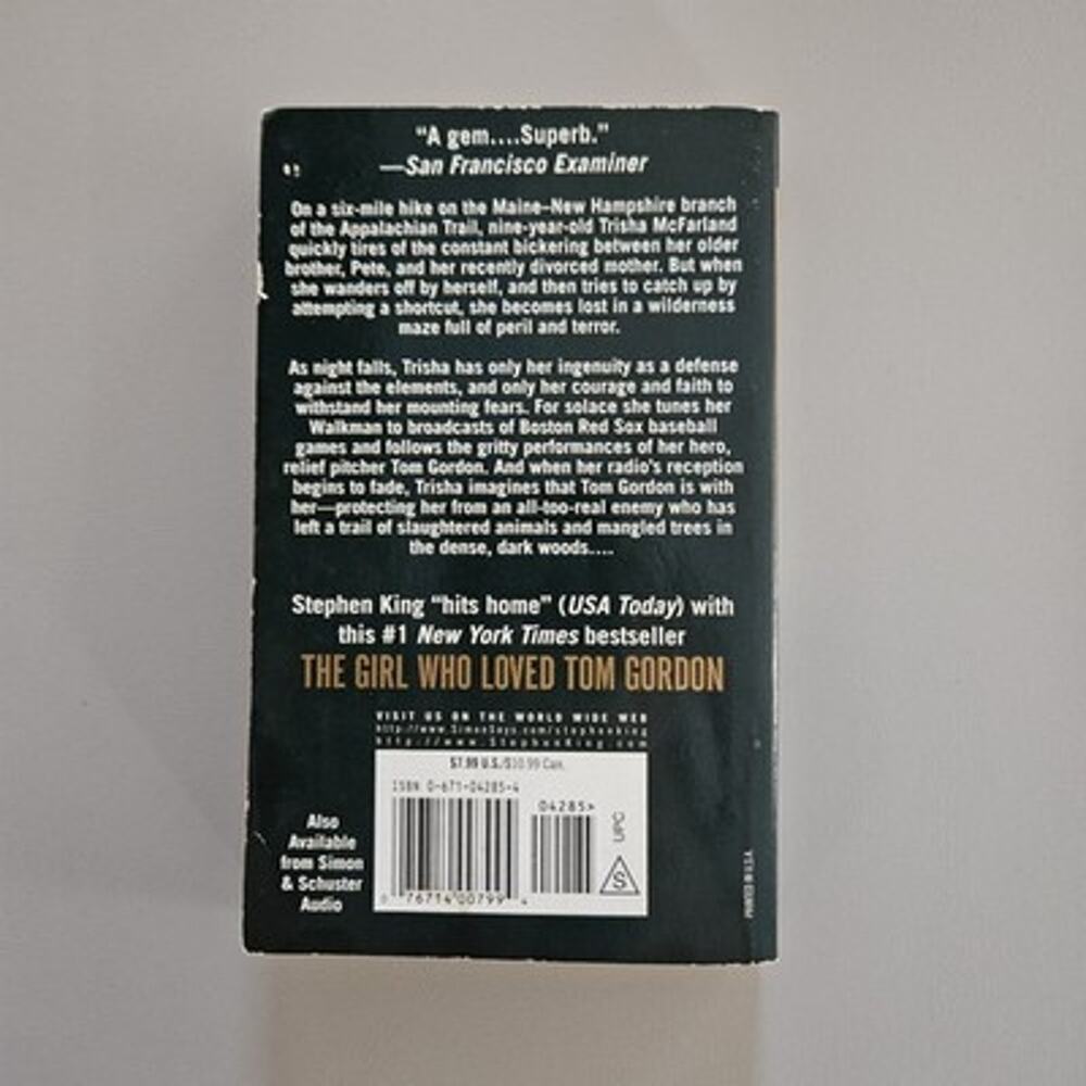 The Girl Who Loved Tom Gordon - Stephen King - Paperback Book - Horror Thriller - Picture 2 of 10